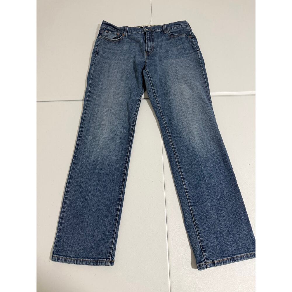 Levi's 505 Straight Leg Women's Blue Jeans Size 14M Stretch Denim